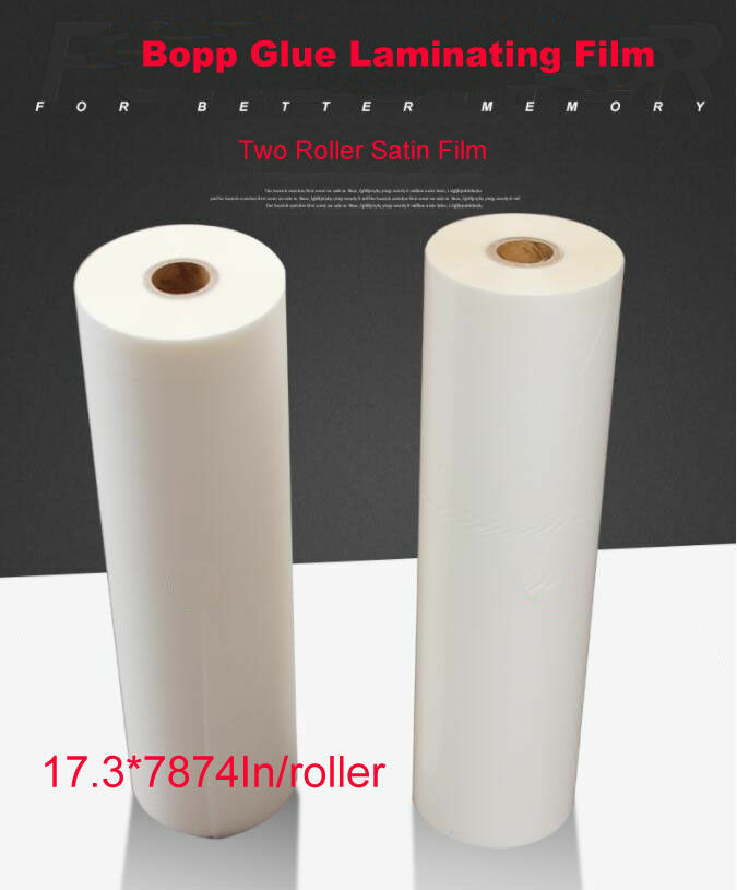 2 Rolls 17.3 inch*656 Ft Matte Laminating Film Bopp Satin Laminating Films 1Mil