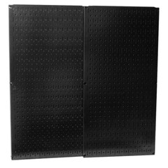 Metal Pegboard 32 in. x 32 in. Garage Storage Wall Organizer 2 Set Tool