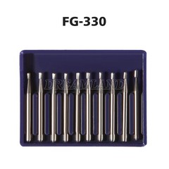 10Pcs Dental Tungsten Carbide Pear Burs FG-330 For High Speed Handpiece