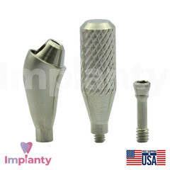 5x Megagen BlueDiamond Compatible Ø4.8mm Angled Multi Unit Prosthetic 30° NC