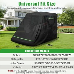 Waterproof Skid Steer Cover for Bobcat, Caterpillar, Kubota