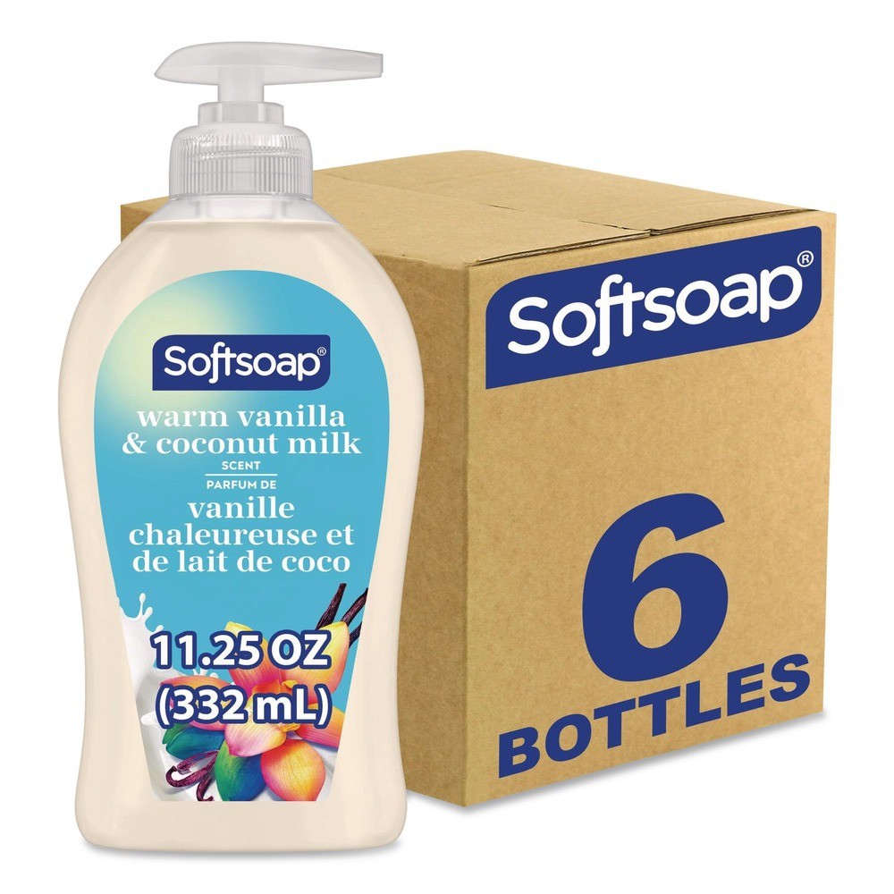 Softsoap US07059ACT Liquid Hand Soap Pumps – Vanilla and Coconut (6/Carton) New