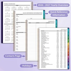 2026-2027 Appointment Book/Planner – 8.2″ x 11″, Daily Planner 2026-2027 from…