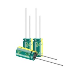 10-Pack 25V 220uF Quality Low ESR Electrolytic Capacitors 6x12mm 0.24×0.47in…