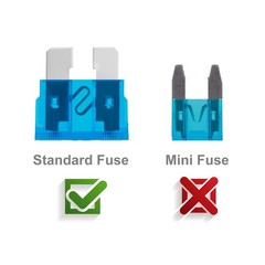100 Pcs Standard Fuses Kit, Car Assortment Kit – Size (3A 5A…35A)Automotive