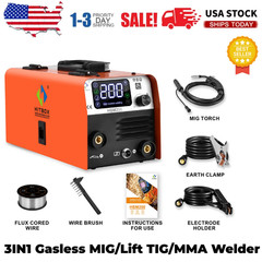 HITBOX HBM200 UNT Digital Welder 110V 220V Dual Voltage 3IN1 MIG MMA TIG
