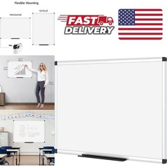 Magnetic Dry Erase Board 36 X 24 Inches Silver Aluminium Frame for Home Office