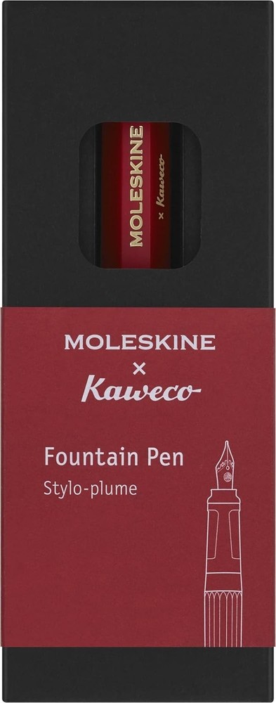 x Kaweco, Fountain Pen, Medium Nib, Red with Blue Ink