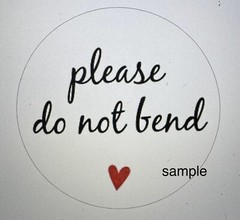 Please Do Not Bend Business Mailing Stickers Envelope Seals Shipping Labels