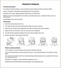 [50 PACK] KN95 Protective 5 Layers Face Mask BFE 95% Disposable Respirator