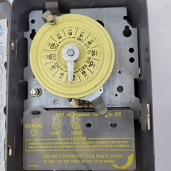 Intermatic T101 Mechanical Time Switch – Industrial Heavy Duty SPST 24Hr 120V