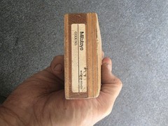Mitutoyo Machinist Square 90° L-Square with Wooden Case, Made in Brazil