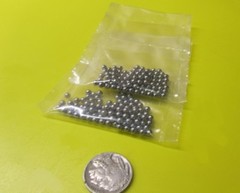 Metric 3.5 mm Dia. +/-.0025 mm, 52100 Alloy Steel Balls, 200 Pcs