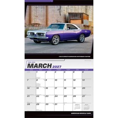 American Muscle Cars OFFICIAL | 2027 14×24″ (Hanging) Deluxe Wall Calendar