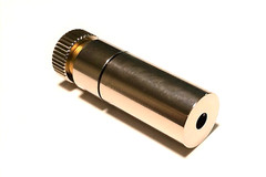 Laser Diode Housing w/ G-2 Lens – 9mm / TO-5 – 12mm x 30mm – SOLID BACK M9x0.5mm