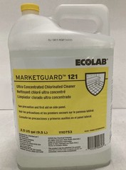 Ecolab Marketguard 121 All Purpose Cleaner, Concentrated Chlorinated, 2.5 Gal