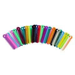 1040 Pcs Dental Orthodontic Ligature Ties Elastic Rubber Band Braces Mixed Color