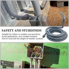 Durable 100ft Liquid-tight Conduit 1/2″ Dia – Easy Installation, UV Resistant