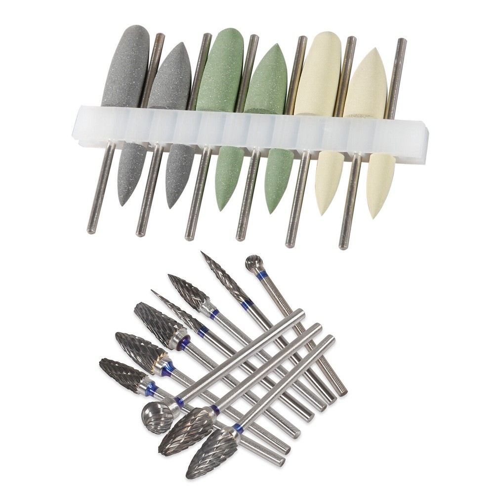 Dental Lab Diamond Silicone Polisher Base Acrylic Tungsten Carbide Polishing Bur