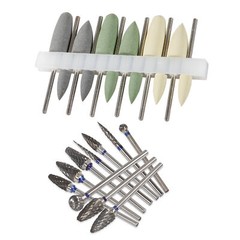 Dental Lab Diamond Silicone Polisher Base Acrylic Tungsten Carbide Polishing Bur