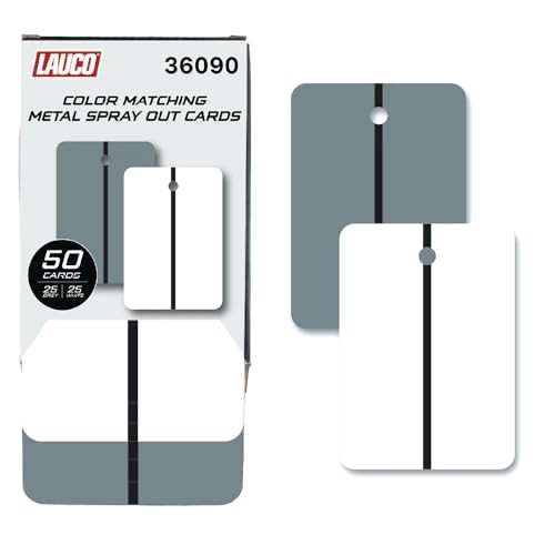 LAUCO Metal Spray Out Cards 4″ x 6″ Spray Out Sample Cards (50 Pack)
