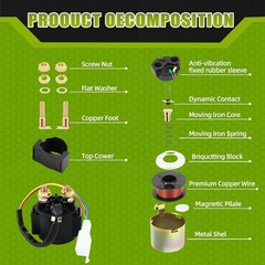 Solenoid Starter Relay for 50cc 70cc 90cc 100cc 150cc 200cc 250cc ATV 4-Stroke
