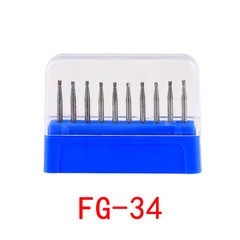 10Pcs/Box Dental Carbide Burs FG Round Clinic Drills for High Speed Handpiece