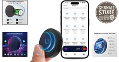 High-Capacity Voice Recorder with AI Noise Cancellation & USB-C Compatibility