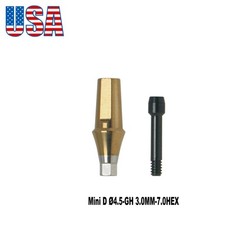 US Titanium Straight Transfer Abutment Fits Hiossen ET (ETIII/IV) /Osstem TS/GS
