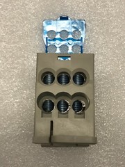 160A 6-250 AWG Power Junction Distribution Terminal Block DIN Rail Pack Of 10
