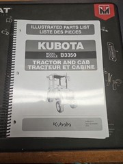 KUBOTA Model B3350 Illustrated parts list and Workshop manual