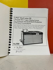 LPKF MiniContac III System Manual