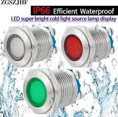16mm 110V 120V AC DC LED Indicator Light Indicator Light Waterproof IP66 Metal