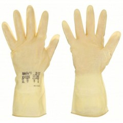 12 -Chemical-Resistant Gloves: 6607, ANSELL Featherweight Plus, 9 1/2 Glove Size