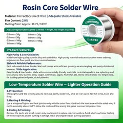 Tin Rosin Core Solder Wire 1.0mm 1.2mm Electrical Soldering Flux Wire