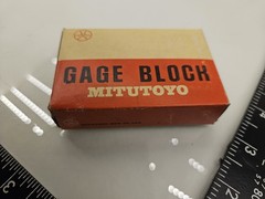 Mitutoyo Rectangular Steel Individual Gage Blocks, Qty 7