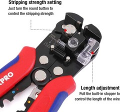 WORKPRO Wire Stripper Set 8″ Multi-Tool Stripper 8″ Self-Adjusting Wire Stripper