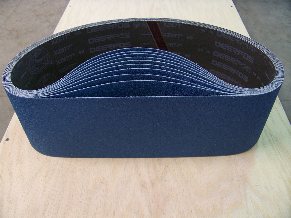 PREMIUM ZIRCONIA, Y-WEIGHT SANDING BELTS 6″ X 48″, 5 – PACK, 24-GRIT