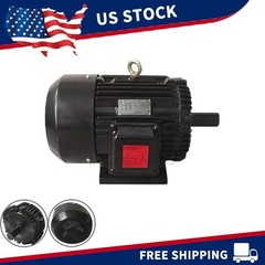 2 HP Electric Motor 1800 RPM 145T Frame TEFC 230/460Volt 3 Phase 60 HZ