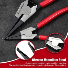 Ring Retaining Ring Pliers Lock Ring Pliers Flat 8″ & 11″ Snap Ring Tool