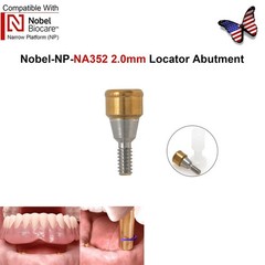 US Implant Nobel Active NP Ø3.5mm Locator Abutments PEEK Overdenture Male Cap
