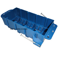 5 pcs 4-Gang 55 Cu In New Work ETL Nail on Electrical Switch & Outlet Box Blue