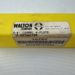 NOS Walton 10754 3/4″ Tap Extractor 20mm 4 Flute