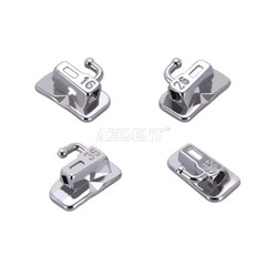 Brackets de Autoligado Pasivos Ortodoncia Mini MBT .022 con Gancho 3-4-5 y Tubo