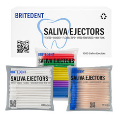 Dental Saliva Ejectors, Disposable Suction Tips Evacuator (Choose Color & Qty)