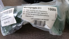 6 Pairs KleenGuard Monogoggle 211 16669 Safety Protective Glasses Anti-Fog Lens