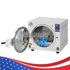 18L Class N Dental Autoclave Steam Sterilizer High Temperature Sterilization US