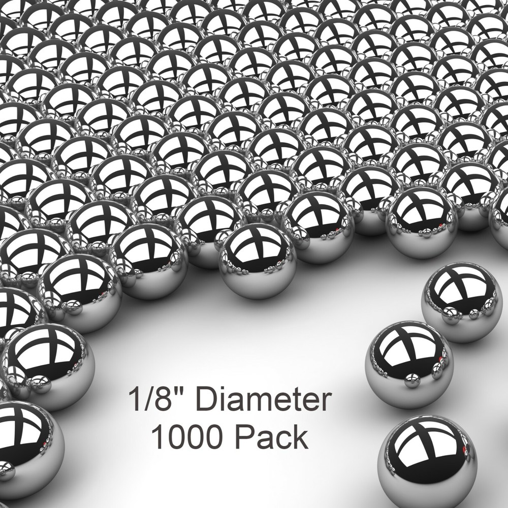 1000 1/8″ Inch G100 Precision 440 Stainless Steel Bearing Balls