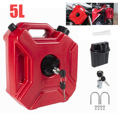 ✨5L Gas Fuel Tank Gas Can Oil Storage Can For ATV UTV Gokart Motorcycle Car SUV