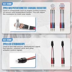 Automotive Multimeter Test Leads Kit Banana Plug Test Leads Diagnostic 104pcs